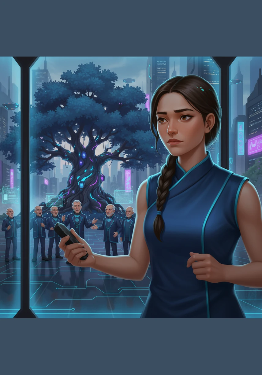 From her window, Elara watched the elders gather under the Great Oak, their voices booming with authority and decisions that governed her life. She clutched a charcoal stick in her hand, her heart heavy with the words she was never permitted to speak aloud.