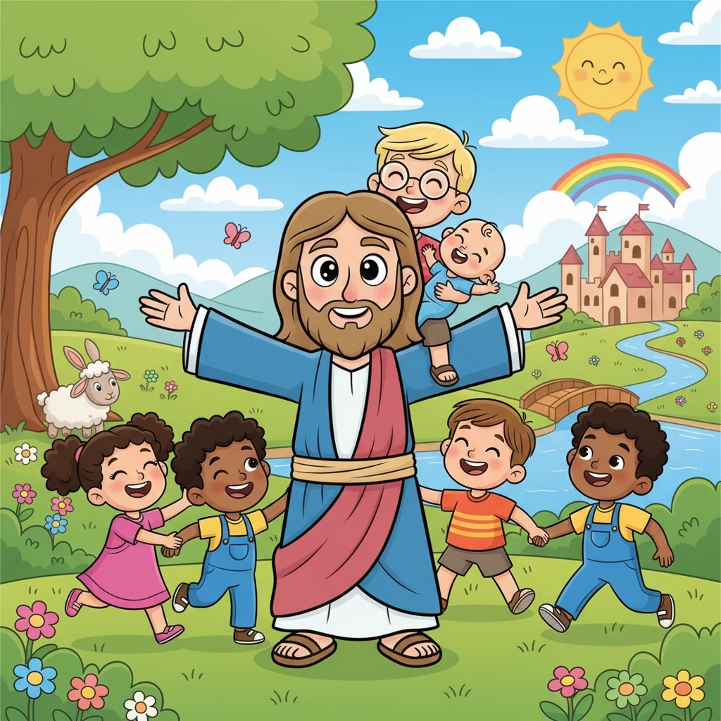Jesus Welcomes the Children - 品德教育