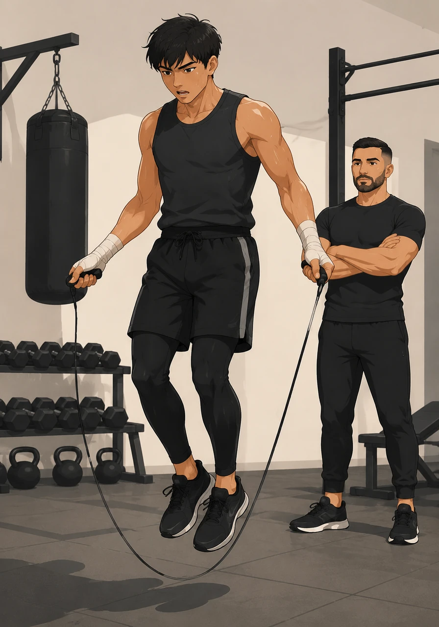 Under the watchful eye of his mentor, Ilia spent hours jumping rope and building his endurance until sweat poured down his face. He embraced the exhaustion, knowing that every grueling session brought him one step closer to the athlete he was destined to become.