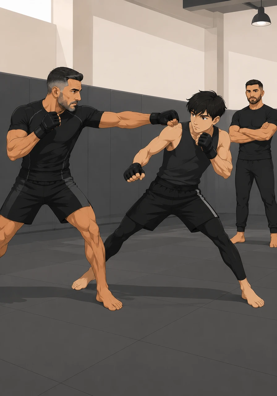 During his first friendly sparring session, Ilia faced an older, more experienced opponent with calm confidence. He moved gracefully across the canvas, relying on quick reflexes, sharp defense, and the pure, untamed passion burning in his heart.