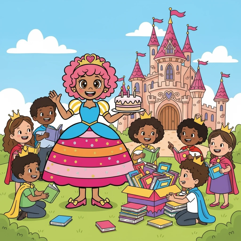 All extra books will be donated as part of Blush’s 4th Annual Royal Book Donation, helping other little kings and queens discover new stories. Rule #6: Be kind, be silly, and make new royal friends! Rule #7: If you forget a rule, just smile — that’s always allowed. End of Story