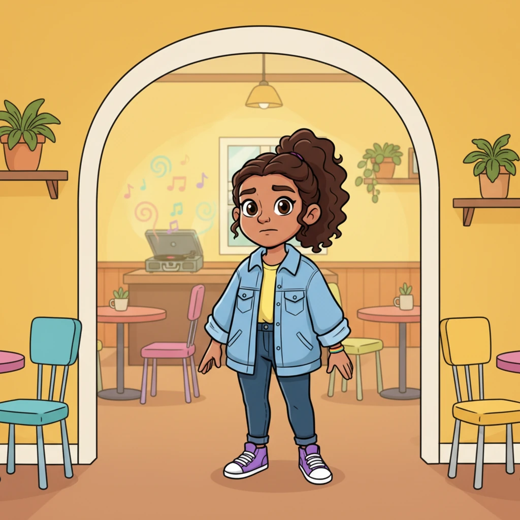 Sofía llegó al acogedor café. Las paredes **eran** de un alegre color amarillo y la música de fondo **era** suave y agradable. Ella **estaba** un poco nerviosa, pero también emocionada por la cita.
