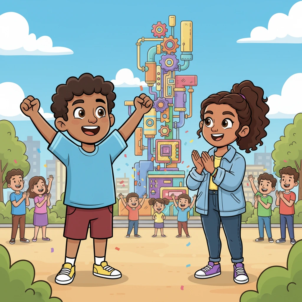 Mateo habló de su trabajo con entusiasmo. "Hace unos meses, mi equipo y yo **completamos** un proyecto muy grande. **Fue** un desafío, con muchas noches sin dormir, pero al final, el resultado **fue** increíblemente satisfactorio y recibimos felicitaciones".