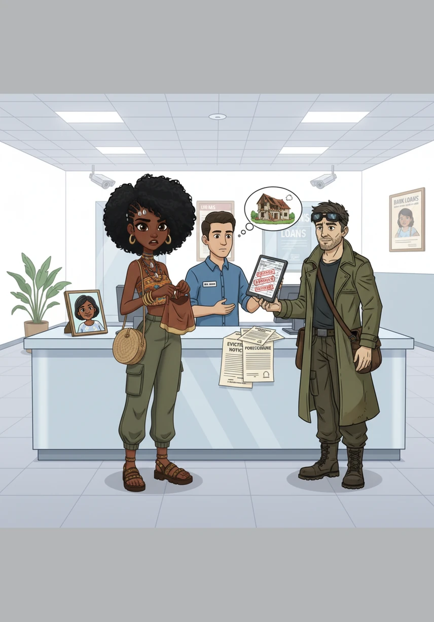 Inside the sterile bank, the teller shakes her head at the empty screen, informing Nyoka that the account she has used for years simply does not exist.