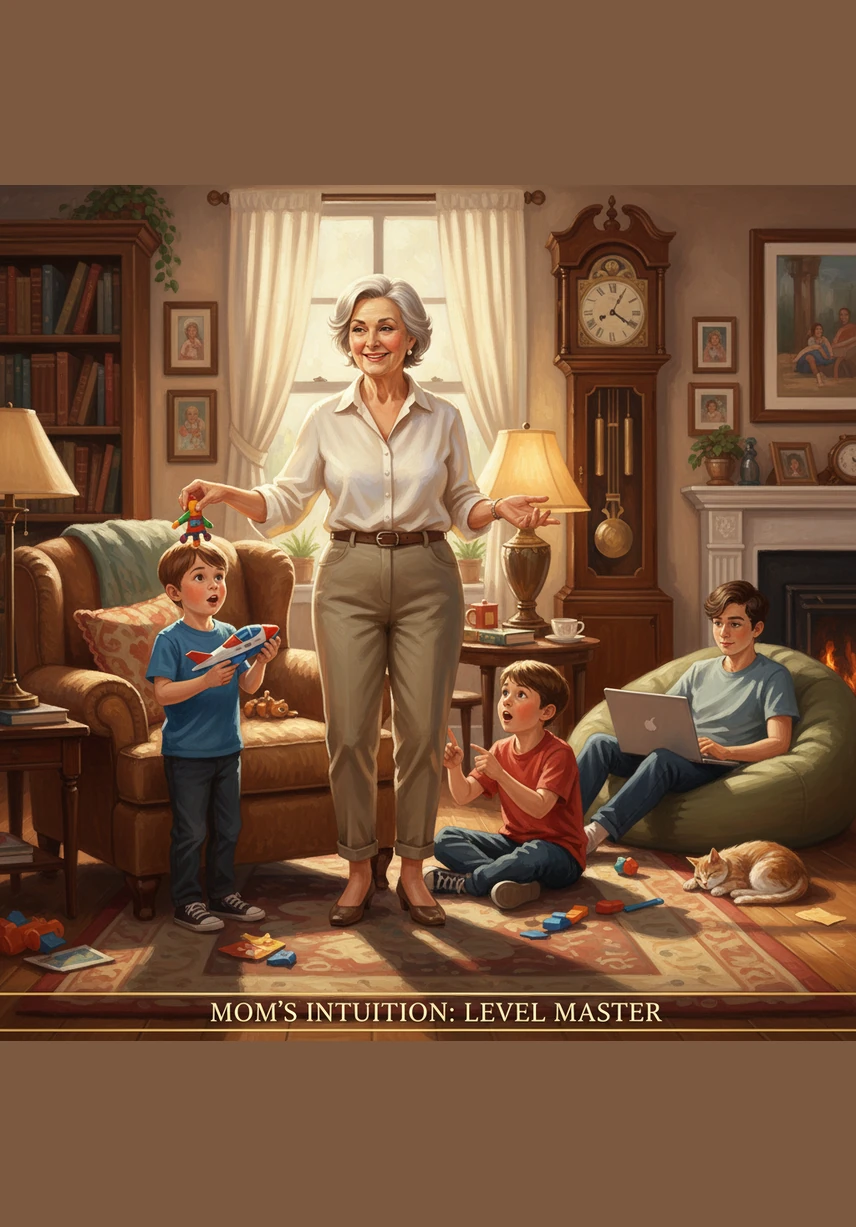 Мама легко находит потерянную вещь, словно обладая настоящей суперсилой. Она чувствует любое изменение настроения еще до того, как будет сказано первое слово, и всегда знает, когда нужна поддержка.