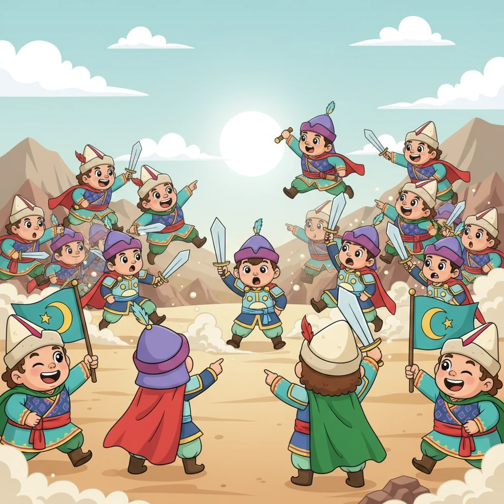 Шайқастың ең қызған шағында, Карлуктар Аббасидтер жағына өтіп, Таң әулетінің әскеріне арттан шабуыл жасайды. Бұл шайқастың барысын күрт өзгертеді.