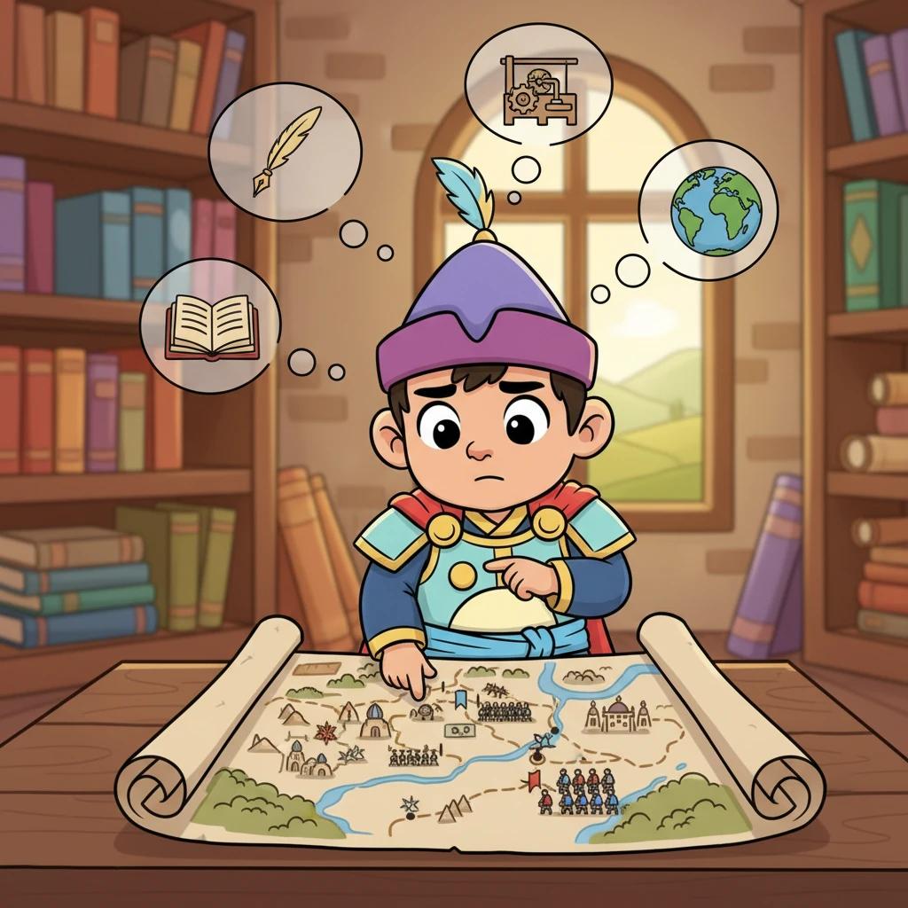 Айдар Атлақ шайқасының әлем тарихындағы маңызын түсінеді. Ол картаға қарап, бұл шайқастың бүгінгі әлемге қалай әсер еткенін ойлайды. Тарихты білу – болашақты түсіну екенін ұғады.