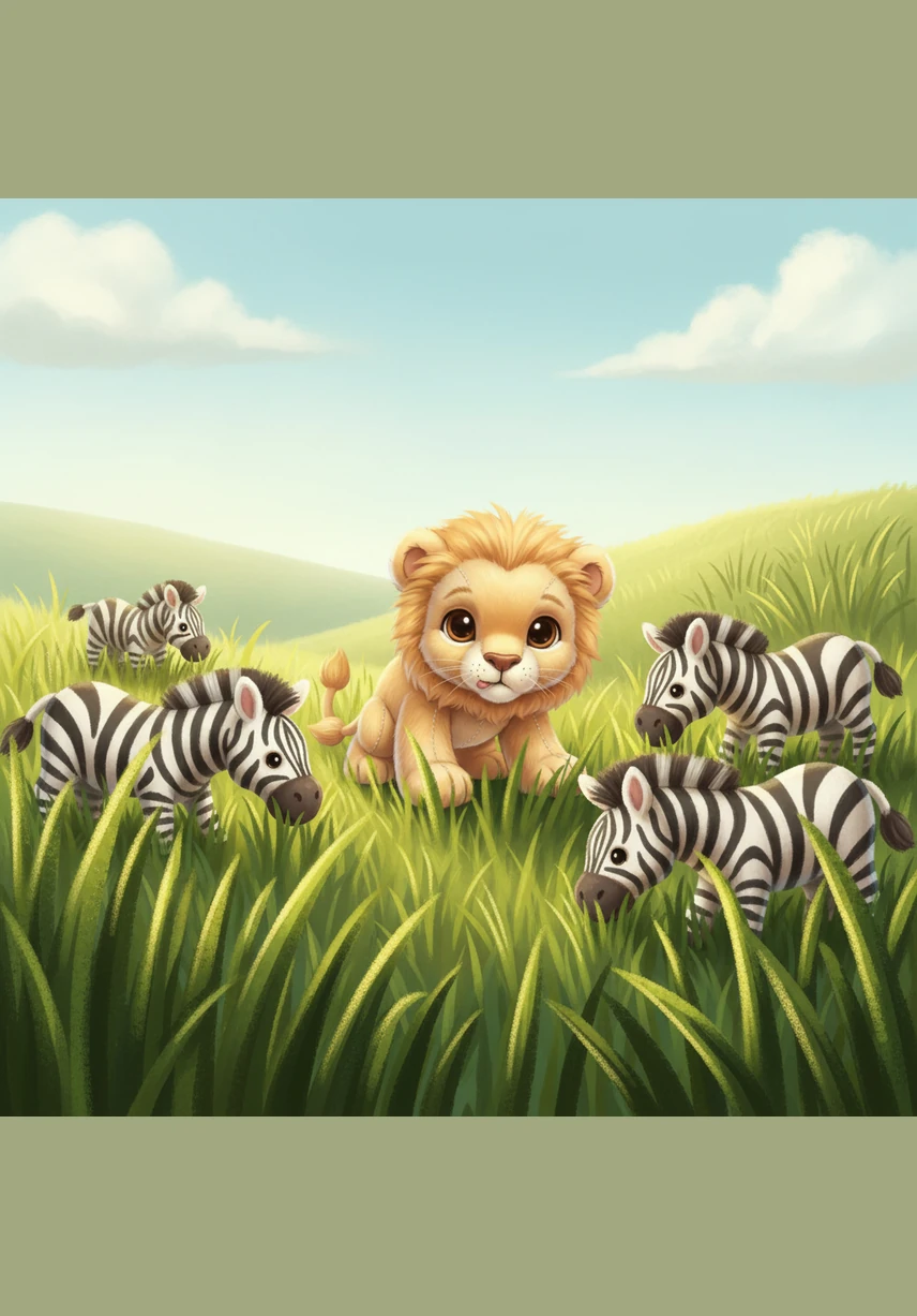 Look at the green grass growing tall and strong in the bright morning sunlight. The grass is the very beginning of the big world's lunch.