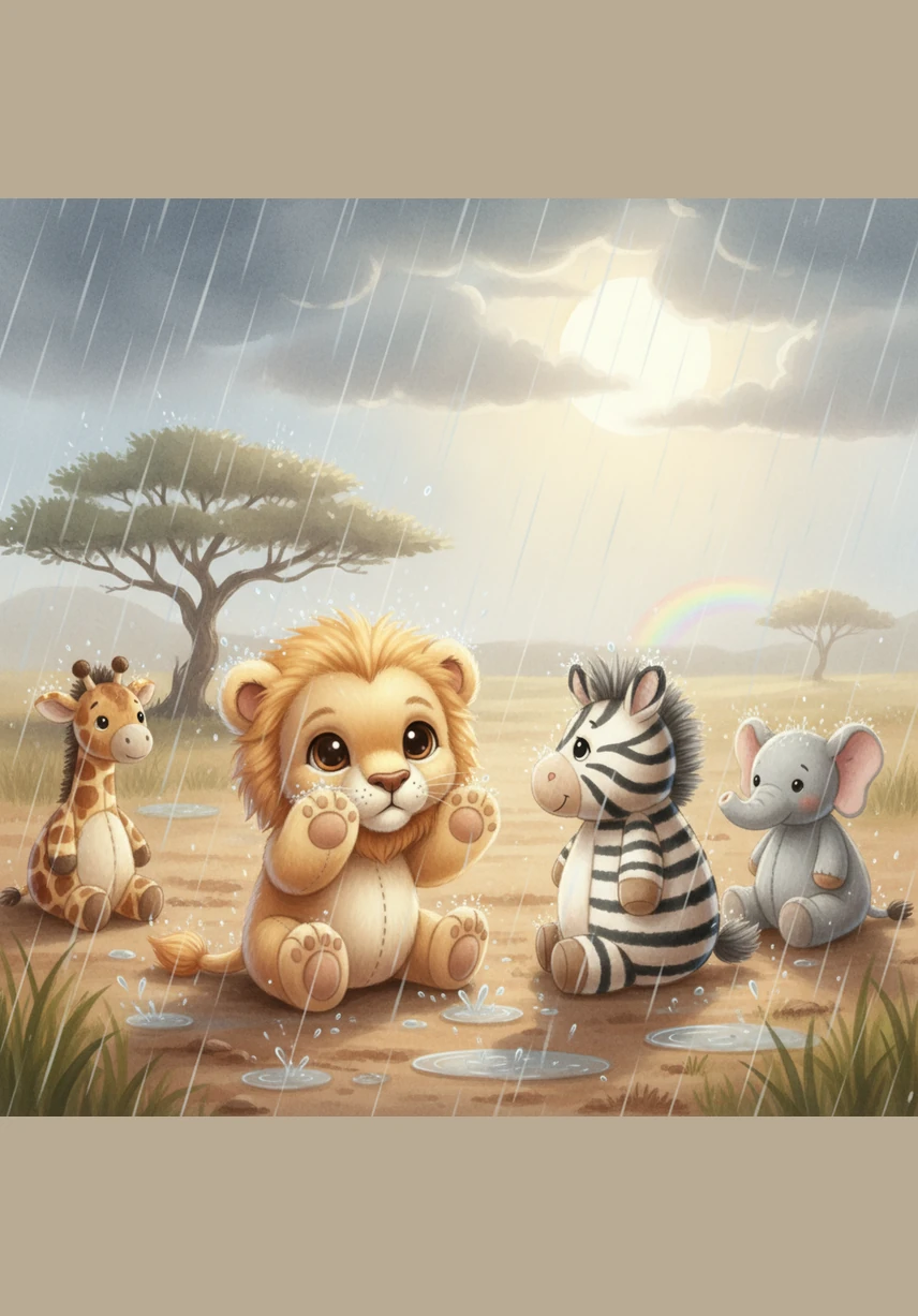 When the big rain clouds come, they water the earth and help the green grass grow back even taller. The cycle of the savanna starts all over again for the animals.