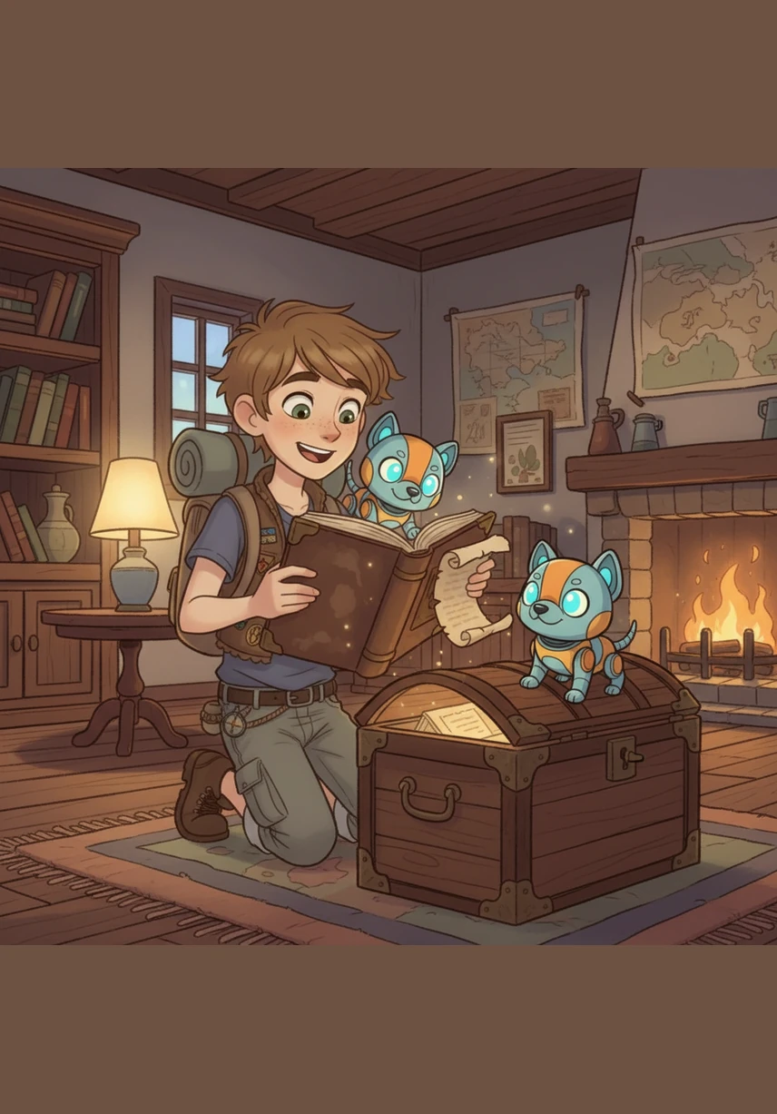 One evening, he discovered an ancient, glowing map tucked inside a dusty book about the wonders of the cosmos. The map shimmered with golden lines that seemed to pulse and move like a living, breathing heartbeat.