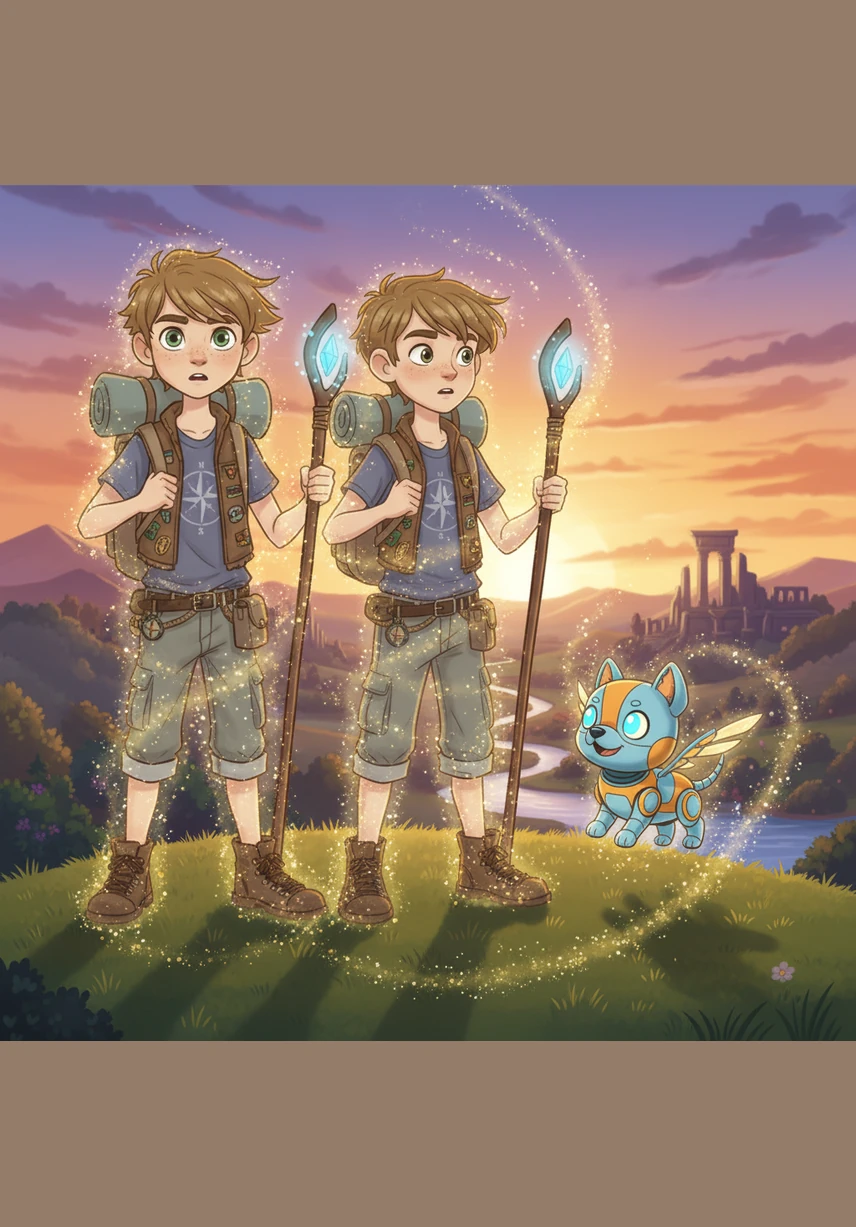 Inspired by the map, Leo spent the whole afternoon building a rocket ship out of sturdy cardboard boxes and shiny silver tape. As the sun began to set, the map’s light grew brighter, and the cardboard miraculously transformed into gleaming space-age metal.