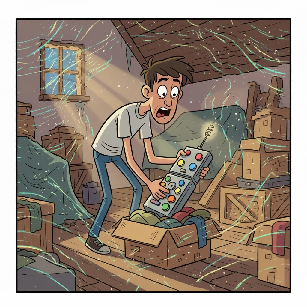 Panicked, Leo tries to reverse the damage, but the remote is unresponsive. His carefully constructed reality begins to unravel, small details shifting and distorting. He feels isolated, surrounded by a world he can no longer truly control.
