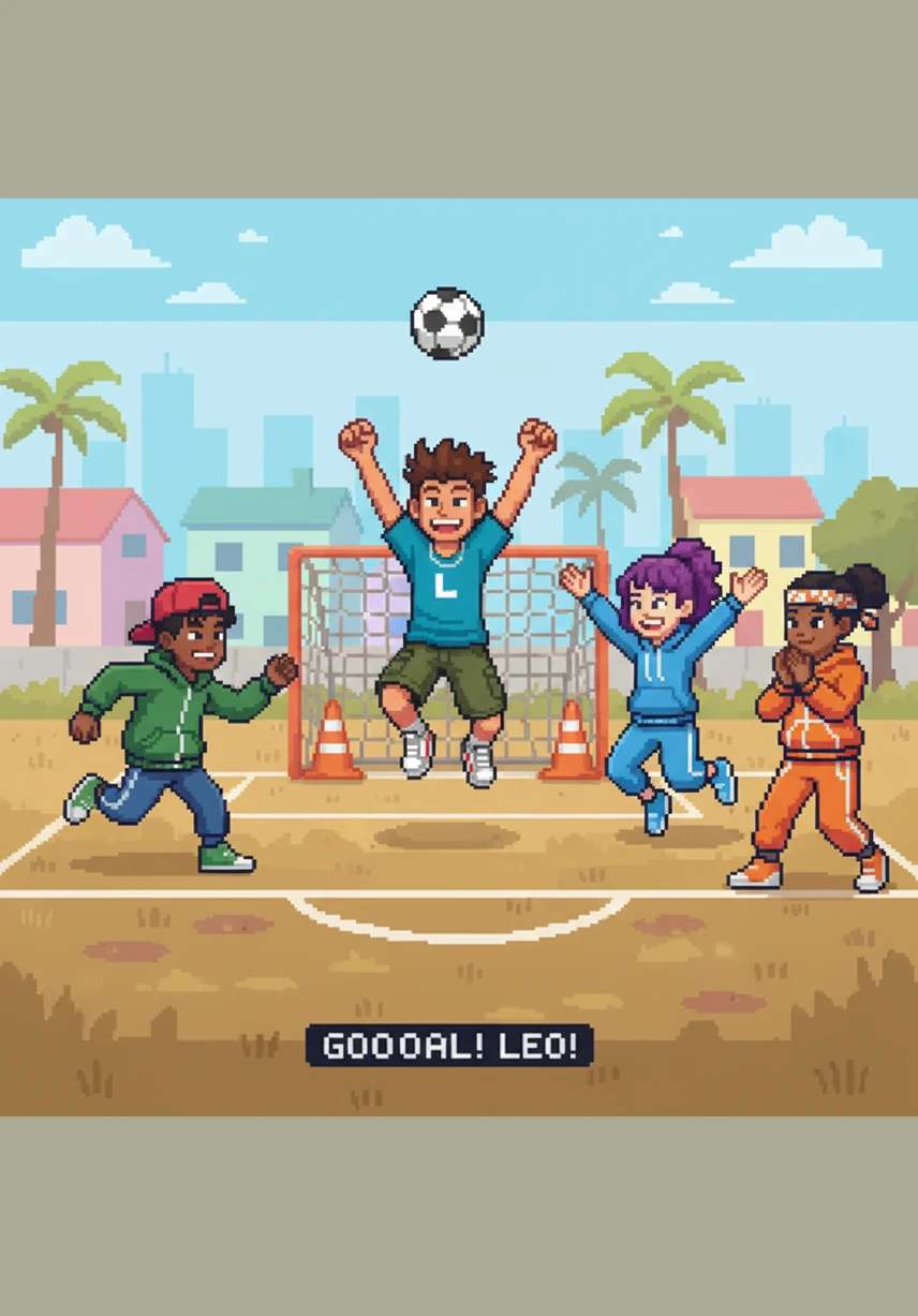 After scoring a goal during a neighborhood soccer match, Leo leans his head into his elbow and throws his other arm back in a sharp diagonal. His friends immediately join in on the Dab, a simple gesture that has become the ultimate symbol of victory and cool this summer.