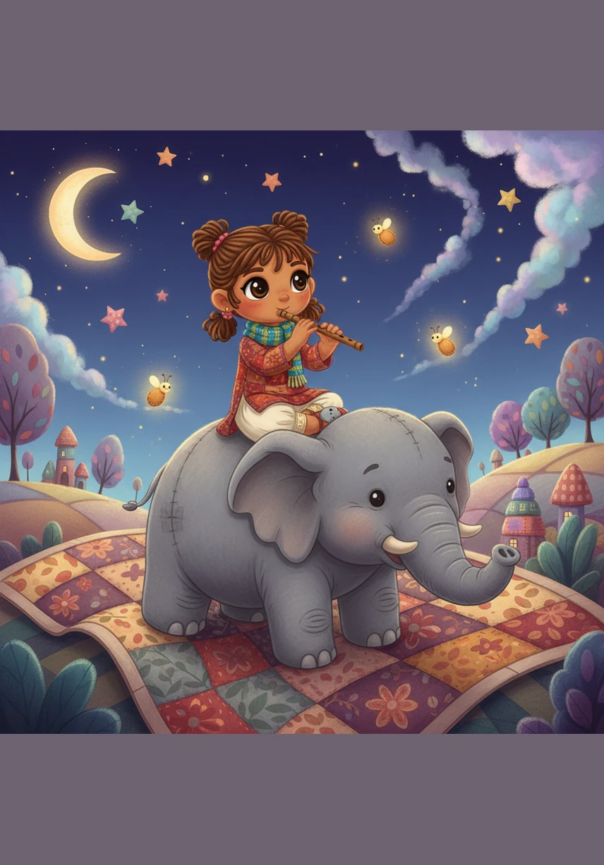 वह एक पत्थर पर बैठ जाती है और ऊपर देखते हुए सितारों को गिनने की कोशिश करती है। उसे ऐसा लगता है जैसे चांद उसे देख रहा है और उसके साथ लुका-छिपी खेल रहा है।