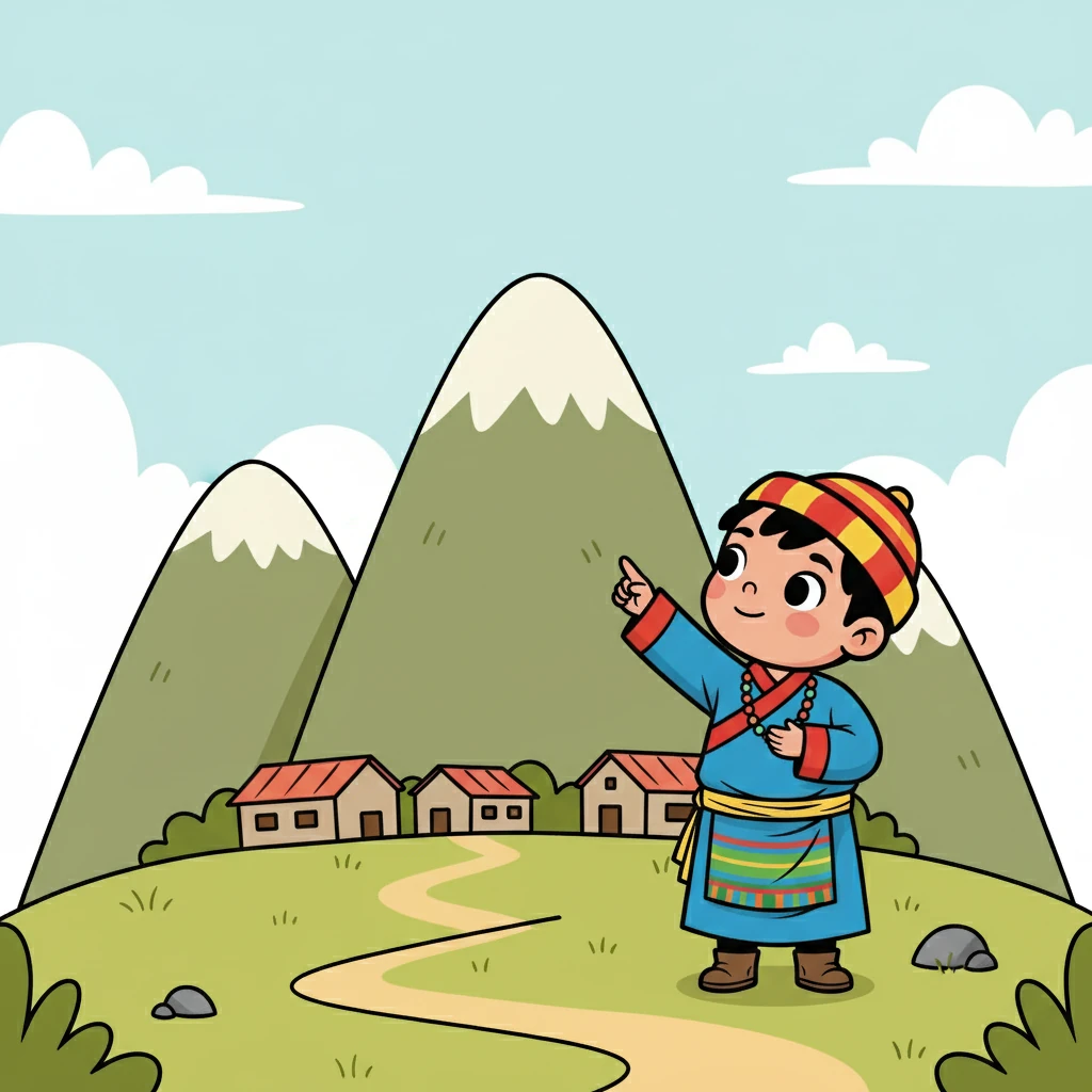 བསོད་ནམས་ནི་བོད་ཀྱི་རི་གསུམ་གྱི་འདབས་སུ་ཡོད་པའི་གྲོང་སྡེ་ཆུང་ངུ་ཞིག་ཏུ་འཚར་ལོངས་བྱུང་། ཁོའི་མིག་གིས་རི་བོའི་རྩེ་མོ་དང་ནམ་མཁའ་དག་ལ་བལྟས་ནས་རང་གི་འཚོ་བའི་རྨི་ལམ་བརྩམས།