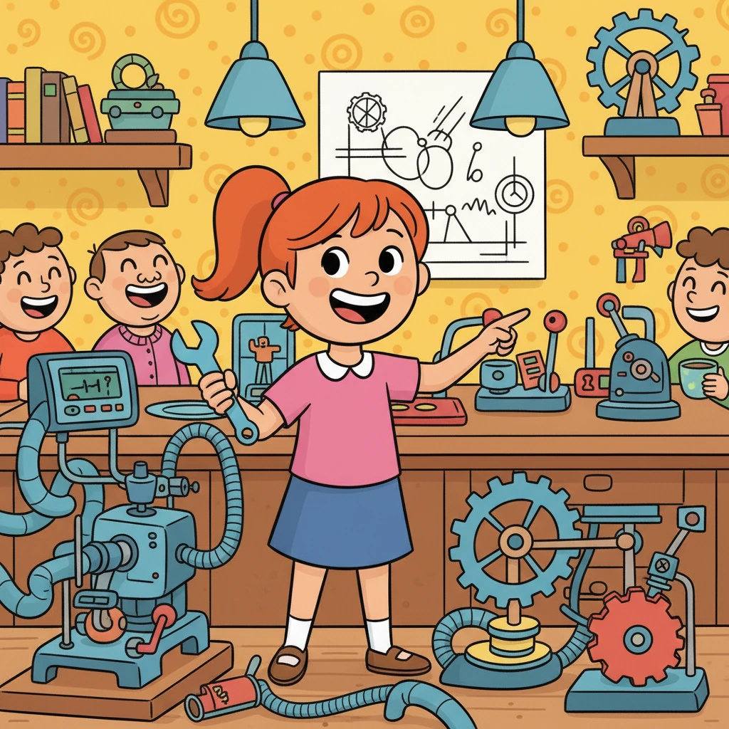 Elle souligne sa débrouillardise et sa capacité à comprendre rapidement les choses.