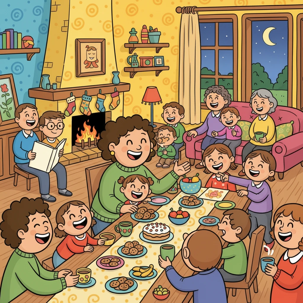 Elle accepte les faiblesses de chacun, tout en savourant leur affection.