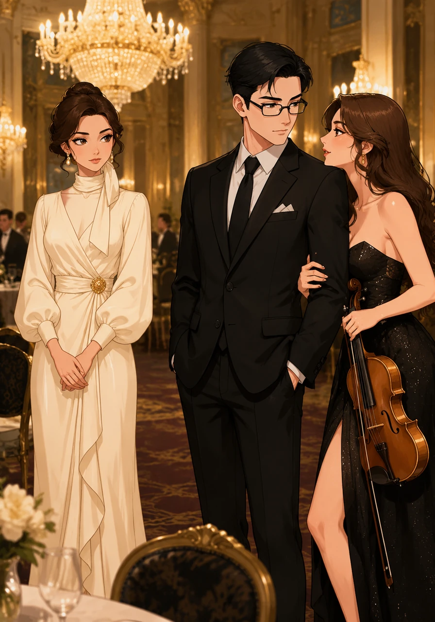 Under the glittering chandeliers of The Ritz London, Amara maintains a mask of elegant composure while a young violinist flirts shamelessly with her husband. She watches every touch on his sleeve and every leaned-in whisper, her smile remaining perfectly in place even as her instincts sharpen.