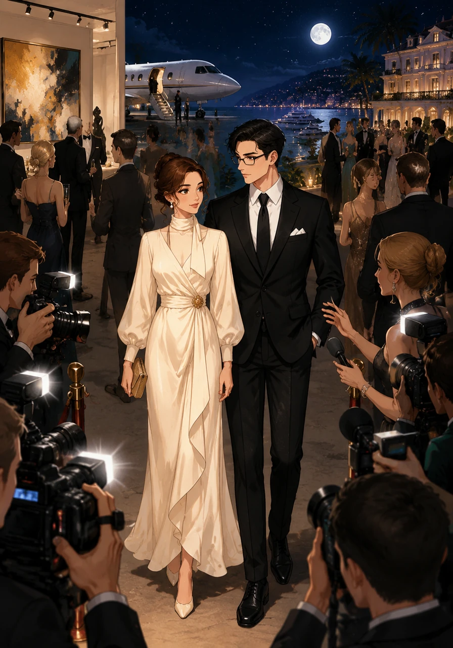 The winter social season transforms their lives into a blur of private jets, art auctions, and moonlit gatherings along the French Riviera. Everywhere they go, the world reaches for them, yet they remain an island of two amidst a sea of ambitious strangers and flashing cameras.
