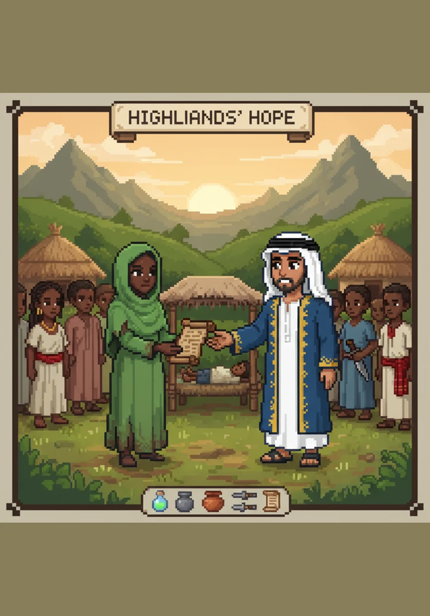In the lush highlands of Ethiopia, Amara lived as a noble daughter, surrounded by the golden light of her heritage and the weight of quiet authority. She moved through the stone halls of her home with a grace born of responsibility, a future of leadership clearly laid out before her.