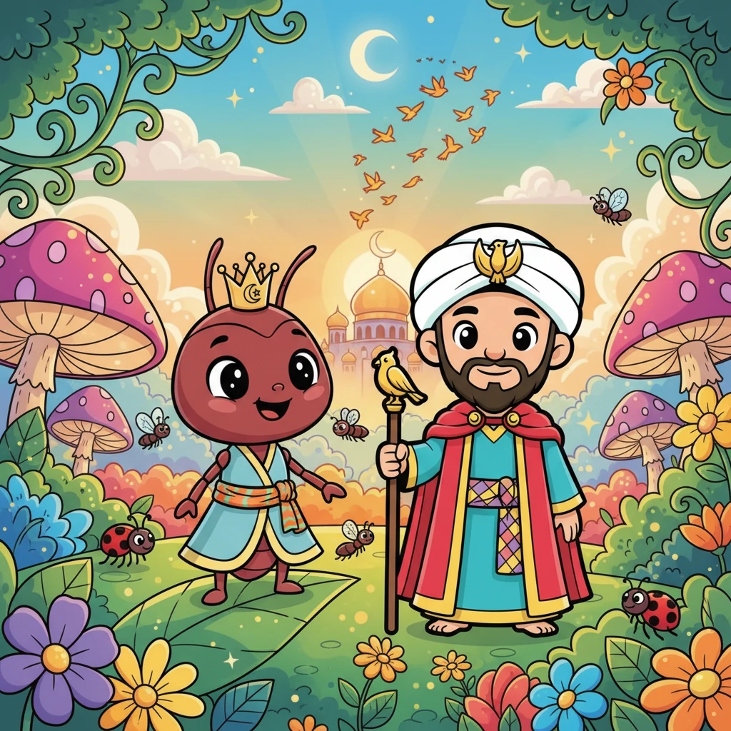 فرفورة والنبي سليمان: قصة الحكمة والرحمة - حيوان