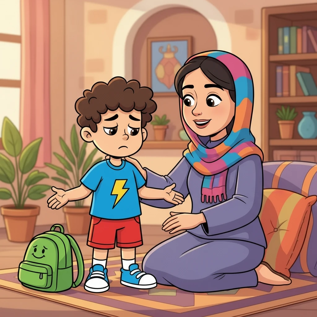 عرفان با ناراحتی به خانه برگشت و ماجرا را برای مادرش تعریف کرد. مادرش با لبخندی مهربان او را در آغوش گرفت و گفت: «پسرم، کلمات مثل دانه‌هایی هستند که می‌کاری. اگر دانه‌های خوب بکاری، میوه‌های خوب برداشت می‌کنی.»