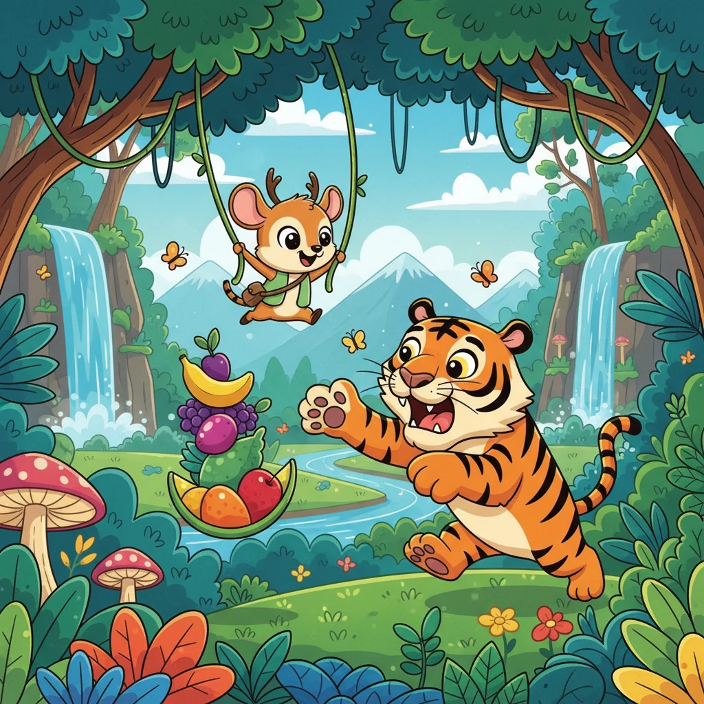 Kancil Pintar dan Harimau Lapar - animal