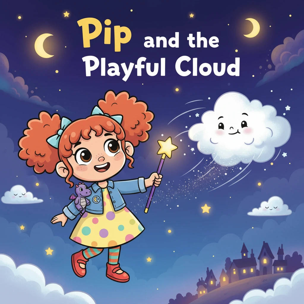 Pip and the Playful Cloud - 睡前故事