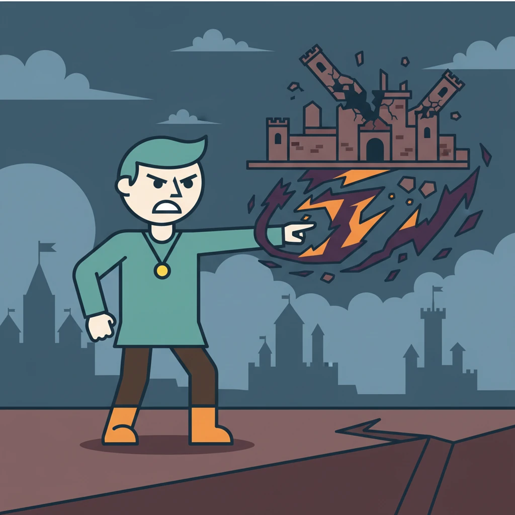 Kael's smile fades, replaced by a steely resolve as he reveals his true ambition. He declares his intent to erase kingdoms and grow stronger through their destruction.