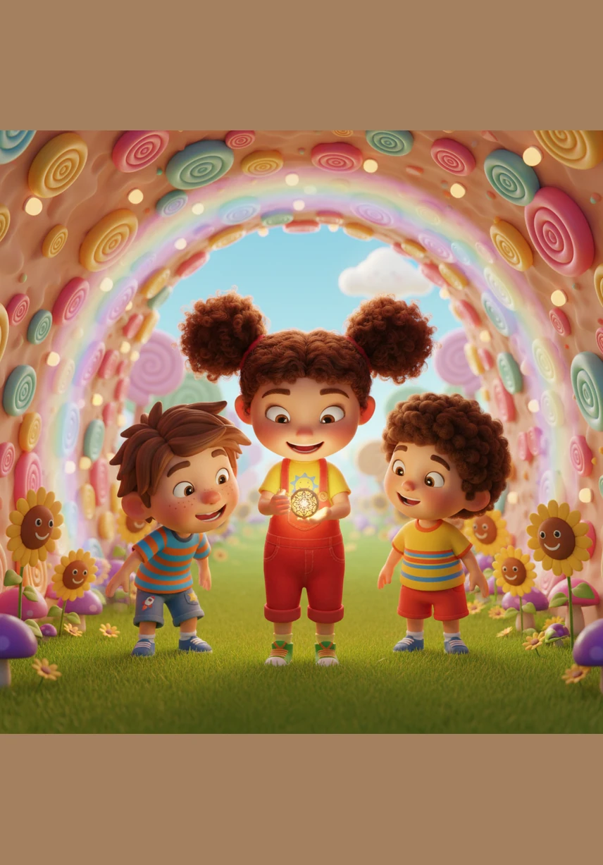 They pause their running to create a massive chalk masterpiece on the driveway, turning the gray concrete into a galaxy of stars and dragons. Everyone contributes a different color, blending their imaginations into one giant, vibrant mural.