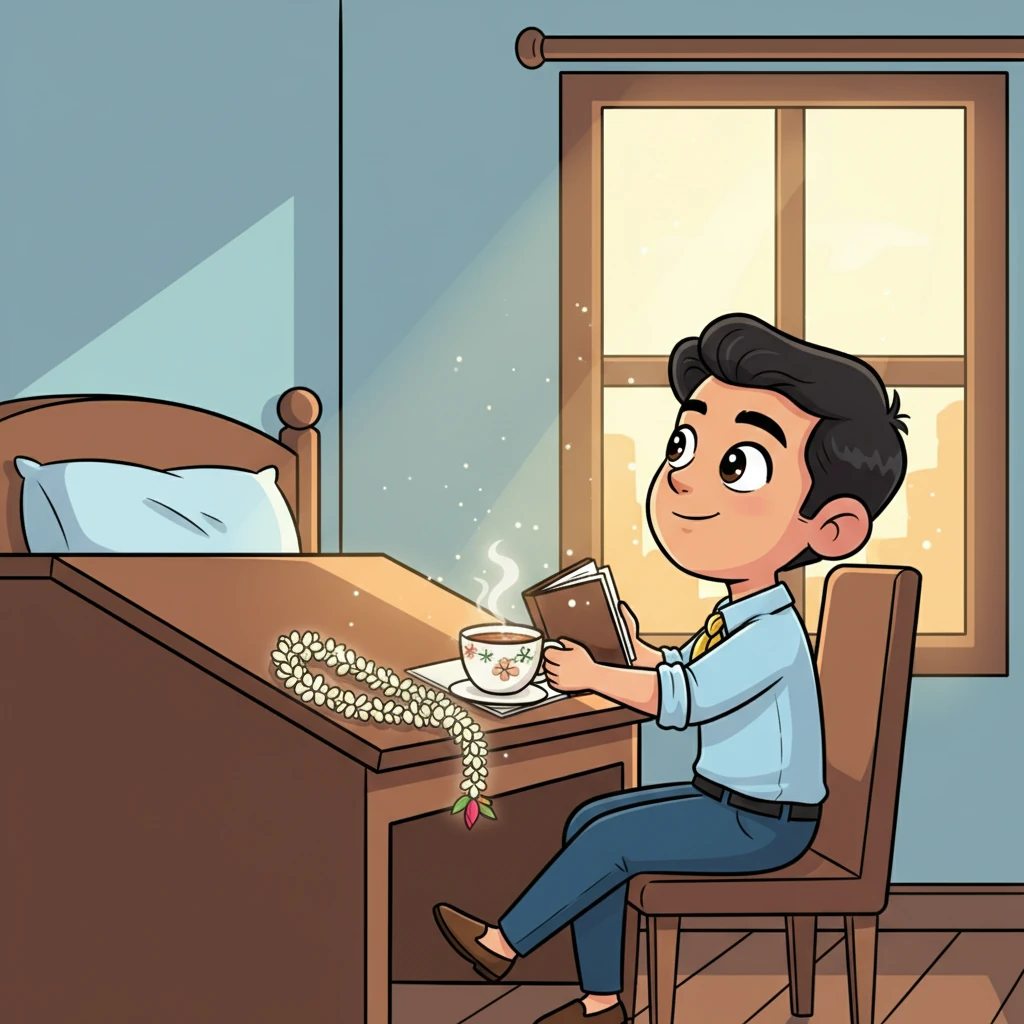 Determined to bridge the gap, Riya began leaving small, thoughtful gestures: a perfectly brewed cup of chai on his desk, a fresh jasmine garland in their room. Vikram's reactions were subtle, a barely perceptible nod or a prolonged glance, but Riya noticed a tiny softening around his usually firm mouth.