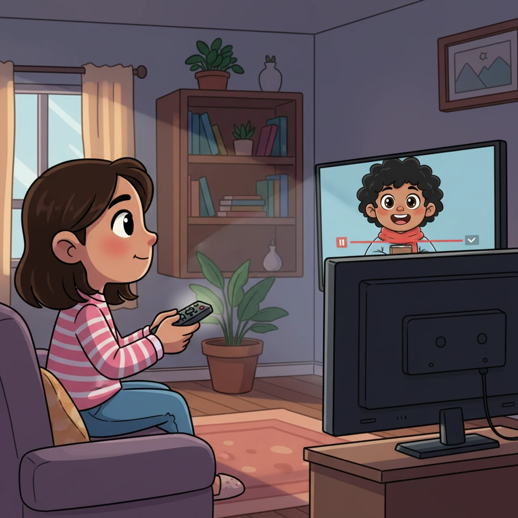 Maya found herself completely drawn to Rishi's presence on screen, his expressive face and gentle demeanor making a lasting impression. She paused the film, a thoughtful look on her face, feeling an unusual pull of curiosity towards this new person.