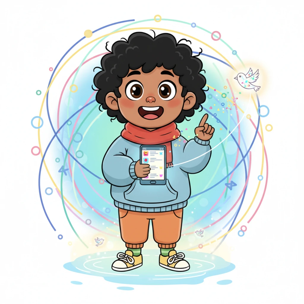 With a confident tap, she sent the follow request. The tiny digital notification flew across the screen like a little bird, carrying her hopeful message out into the vast, colorful internet, a wish sent into the digital ether.