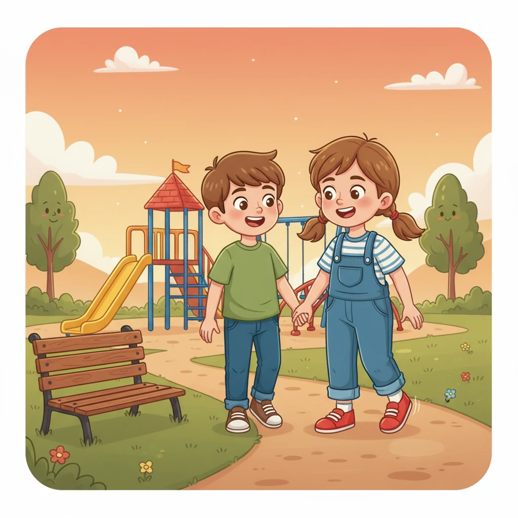 As the sun began to set, Lily and Tom walked home, hand in hand. The playground was still closed, but the day was far from ruined. They had discovered that fun and joy could be found anywhere, even on a simple park bench.