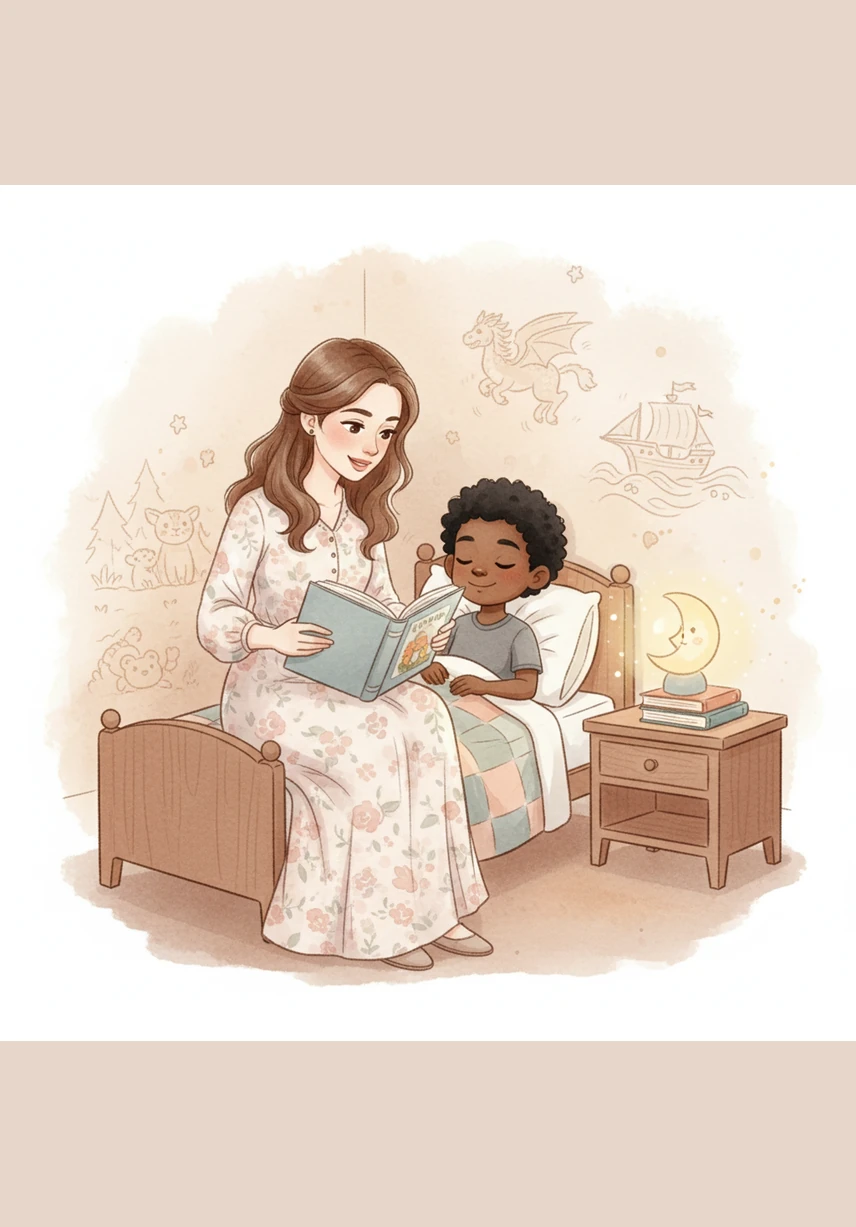 كان كريم طفلاً صغيراً يعشق الحكايات فوق كل شيء. في كل ليلة، كانت والدته تجلس بجانبه لتقص عليه مغامرات مذهلة عن أبطال شجعان وحيوانات تتحدث، بينما كان هو يغمض عينيه ويتخيل كل تفصيل كأنه فيلم سينمائي يعرض في رأسه.