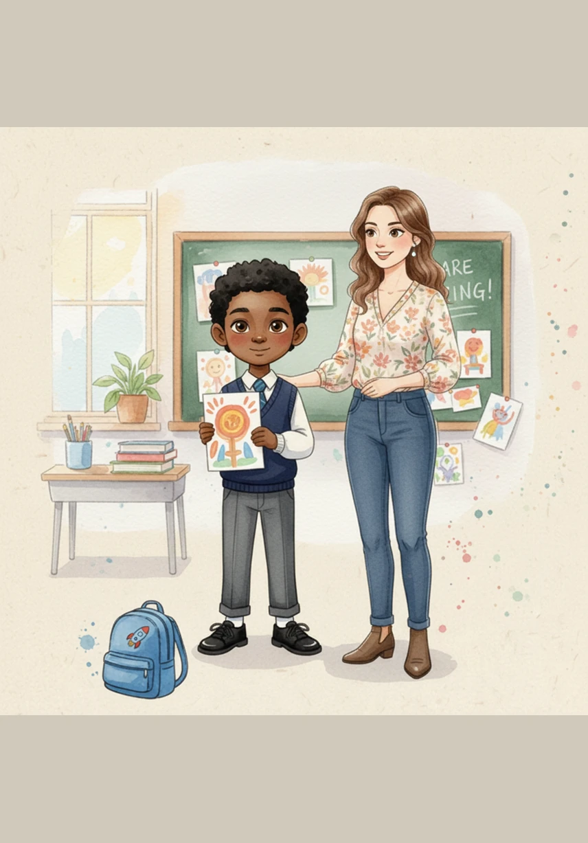 منذ ذلك اليوم، قرر كريم أن يكتب كل يوم ولو جملة واحدة فقط في دفتره الخاص. كتب عن مغامراته مع أصدقائه في الملعب، وعن الأحلام الغريبة التي يراها في نومه، محولاً كل موقف بسيط إلى حكاية مشوقة.