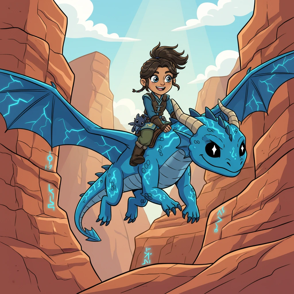 Nuclear, with her protective heart, met Shock, the daring electric blue dragon with intense black eyes. Raiden recalled how Shock's fearless nature perfectly complemented Nuclear's gentle strength, creating an unbreakable bond during a shared daring flight through canyons.