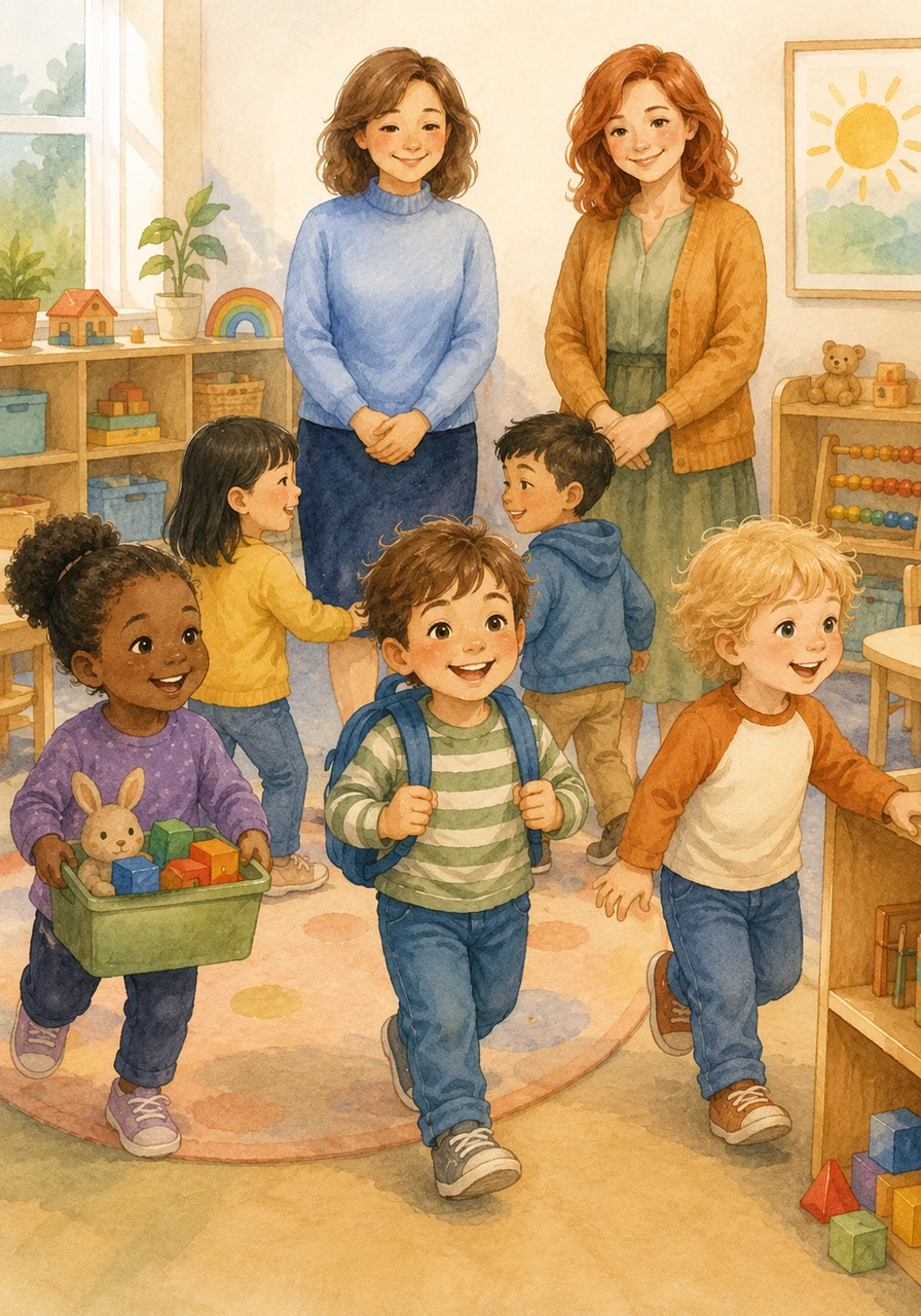 The lesson ends with happy smiles and a sense of pride as the children go back to their play centers. Archer, Levi, and the rest of the class feel powerful and smart knowing how to respect themselves and protect their special bodies.
