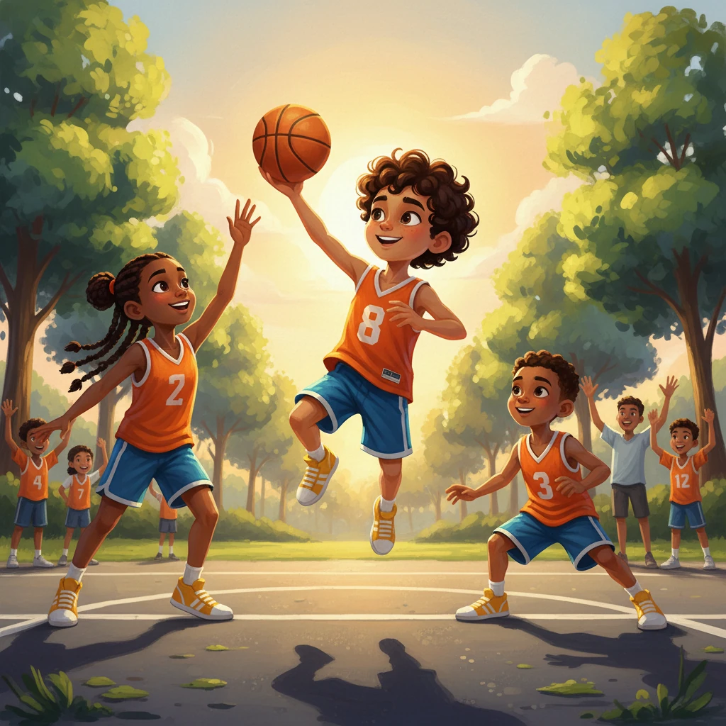 Nilko y sus nuevos compañeros formaron un equipo formidable. Jugaron con entusiasmo en el campeonato escolar, aprendiendo a confiar el uno en el otro. Cada pase y cada defensa era una muestra de su creciente amistad y colaboración. El espíritu de equipo se hacía más fuerte con cada victoria.