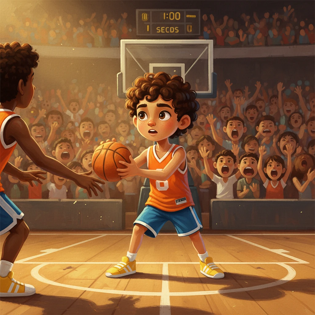 El marcador estaba empatado y solo quedaban segundos en el reloj. La multitud rugía, y el balón volaba de un lado a otro. De repente, el balón llegó a manos de un compañero, quien, con una mirada de total confianza, se lo pasó a Nilko. Los ojos de todos estaban fijos en él, la esperanza del equipo en sus manos.