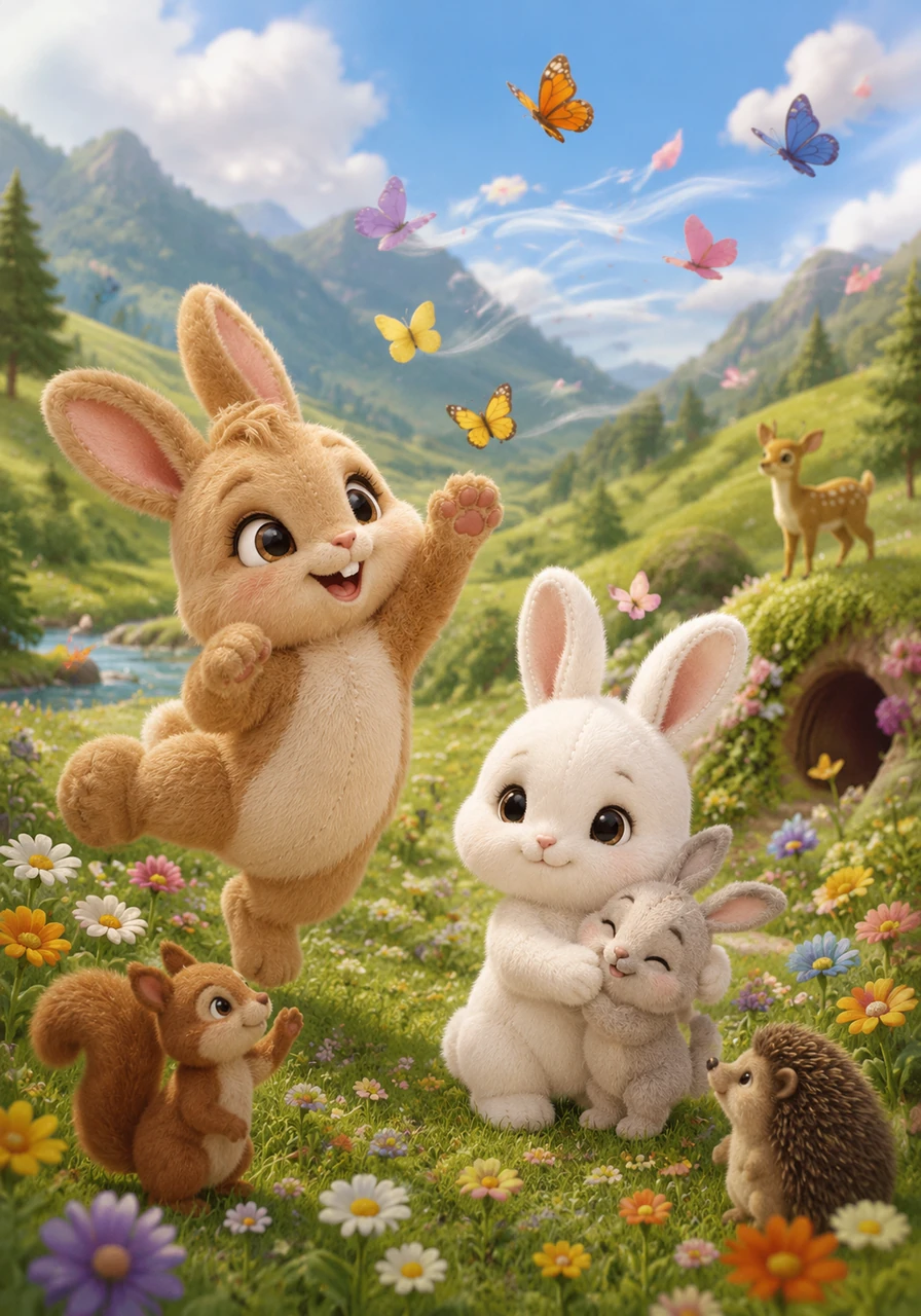 Eva filled her days with grand dreams of chasing vibrant butterflies, racing the whistling wind, and discovering secret places hidden in the valley. Meanwhile, Ema dreamed of spreading kindness, sharing warm hugs, and making brand new friends wherever her paws took her. Together, their contrasting spirits blended perfectly to create the most beautiful dreams the meadow had ever known.