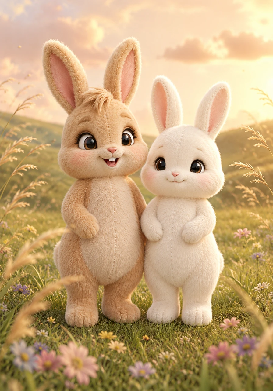 Before long, the tiny bunnies weren't quite so small anymore as their soft paws grew stronger and their bright eyes sparkled with intelligence. Their hearts expanded with every passing season, causing the old meadow to look at them with immense pride. Look how far you have come, the rustling grass whispered lovingly as the sisters stood tall.