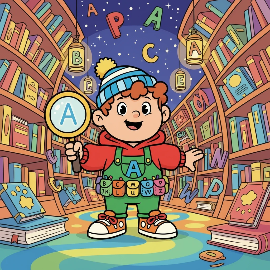 Alfie knew learning the alphabet was a great adventure. He was happy and ready for more fun!