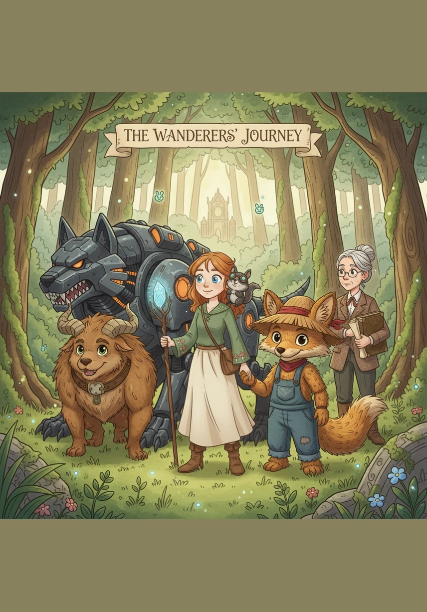 Now there were five of them: Liza, Button, the Fox, the Wolf, and the Bear marched forward together, overcoming deep ravines and rushing rivers. Each of them supported the others, sharing their last bit of food and offering kind words of encouragement.