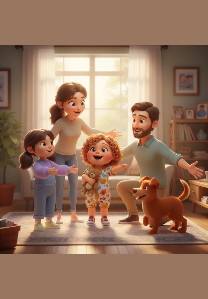 Today is extra special because Nanna and all the aunties and uncles have traveled all the way from Sydney to visit. The house is full of hugs, loud laughter, and the delicious smell of a big family feast being prepared in the kitchen.