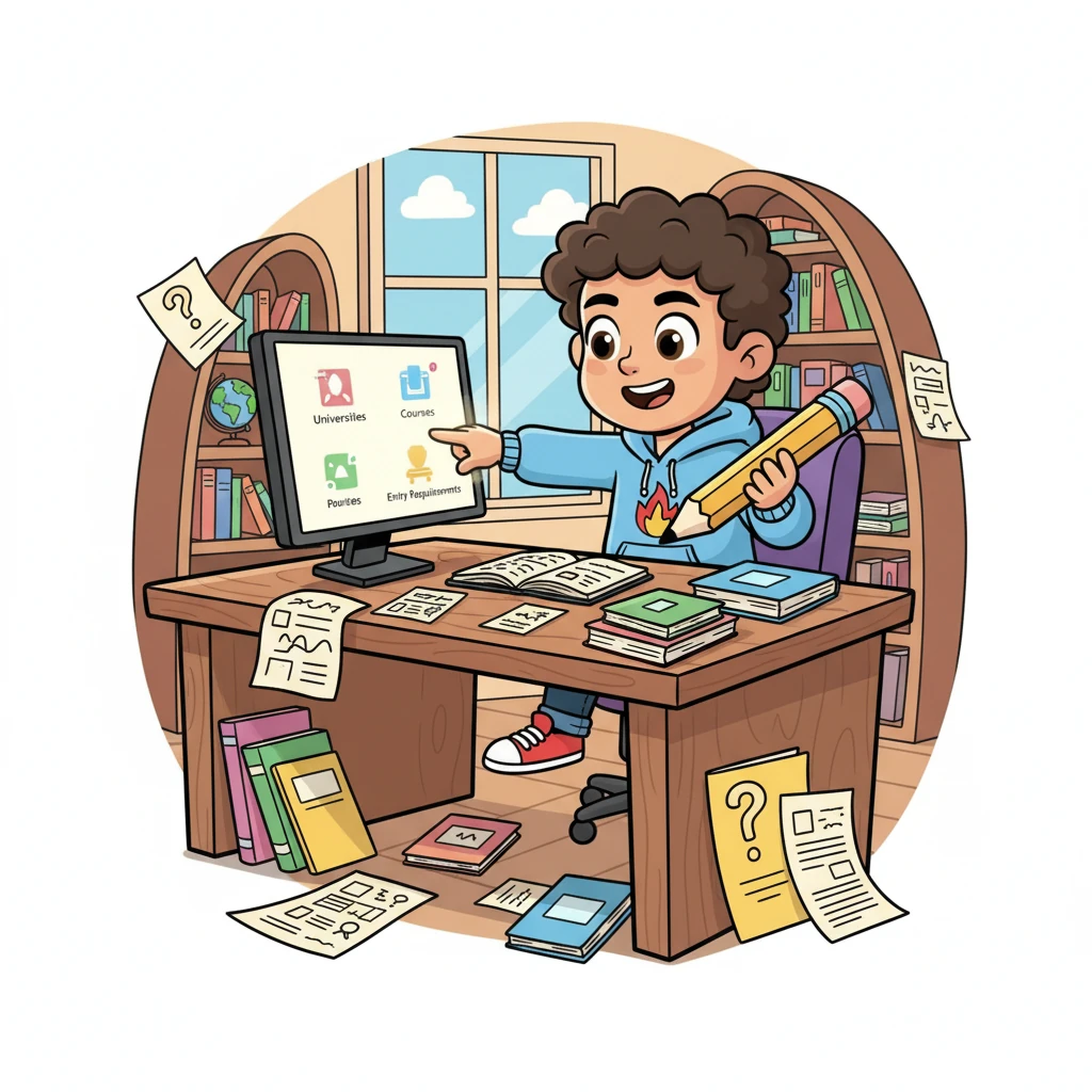 Así que me lancé a la búsqueda con toda mi energía. Días enteros pasaron frente a la pantalla, investigando universidades, planes de estudio y requisitos. Mi escritorio se llenó de folletos y notas, cada uno un pedazo del rompecabezas de mi futuro.