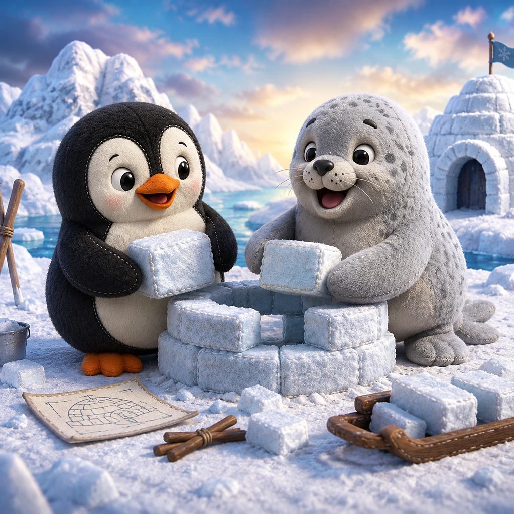 The Frozen Friendship: Peter and Sonny's Big Build - animal