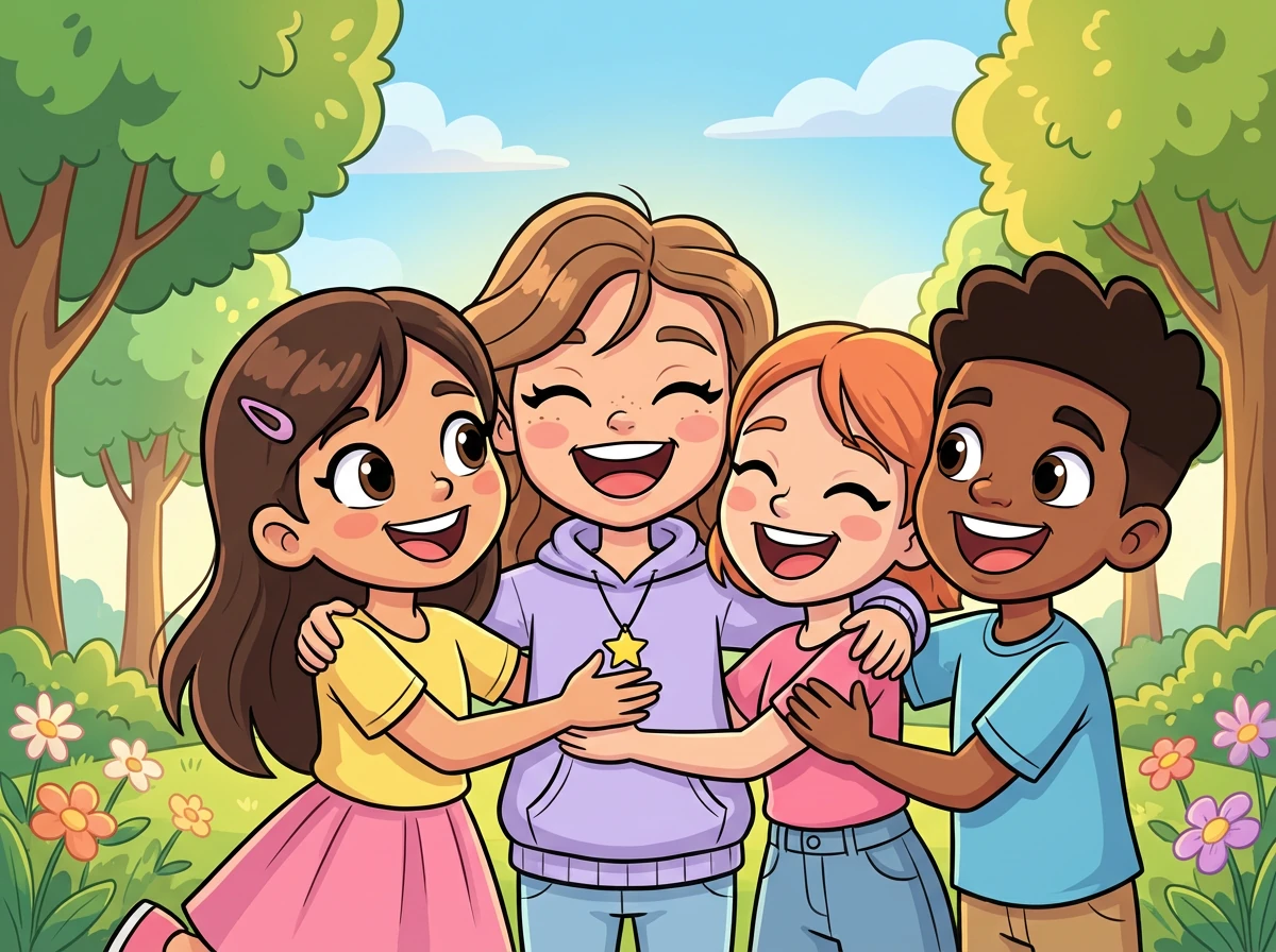 Sofia se aceita como é, com suas qualidades e imperfeições. Ela valoriza suas amizades e aprende a importância de ser fiel a si mesma em todas as situações.