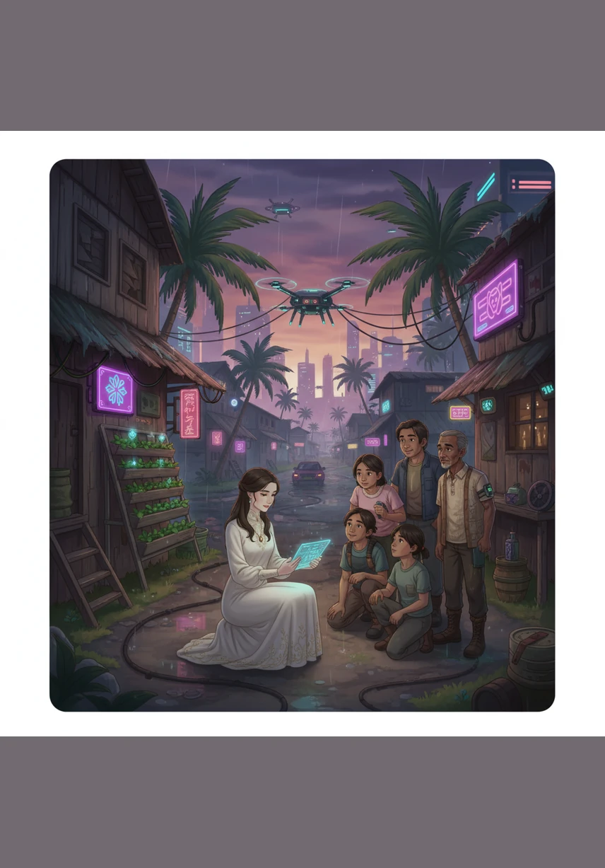 As the days pass, Maria’s kindness and willingness to learn begin to melt the initial skepticism of the community. She treats every villager with genuine respect, bridging the gap between her urban past and her rural present through her polite manners and hard work.