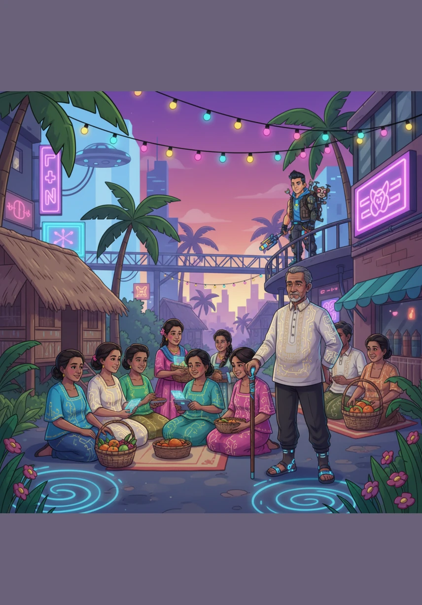 During a festive village gathering, Maria joins the local women in preparing traditional dishes over an open fire in the lively outdoor setting. She laughs and shares stories with her new friends, no longer a stranger from the city but a welcomed member of the Nagrebcan community.